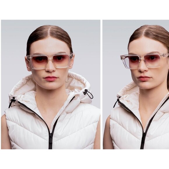 New DITA Venzyn Transparent Square DTS 720 02 Sunglasses Women - Picture 5 of 7